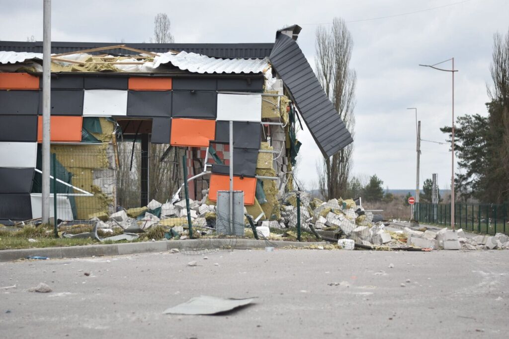 bâtiment présente un risque d'effondrement